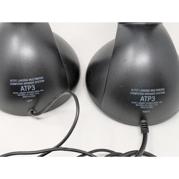Altec Lansing ATP3 Multimedia Computer Right/left Speakers Authentic Replacement - Picture 4 of 6